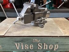 RESTORED VINTAGE   COLUMBIAN BENCH VISE  D 43 1/2  USA  3 1/2 JAWS 17 LBS picture