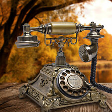 Vintage Handset Telephone Antique Old Fashioned Rotary Dial Phone Home Decor HOT picture