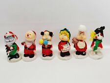 Vintage Set Of 6 Styrofoam Christmas Figures  picture
