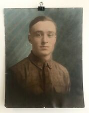 Antique Military Soldier WWI 1914 - 1918 Color Photograph  picture