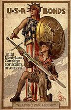 Vintage US War Bond/Boy Scout Poster WW 1 -NICE- picture