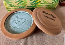 1930's Houbigant Fougere Royale Shaving Soap in Wood Container and Original Box picture