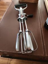Vintage PRESTO Black & Silver Stainless Steel Mid Century Hand Mixer Rare MINT picture