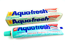 Vintage 1980s Aquafresh Fluoride Toothpaste See Thru Tube Full Prop Movie TV New picture
