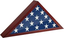 USA American Flag Case Frame Memorial Flag Display Case for Table Wall Hanging picture
