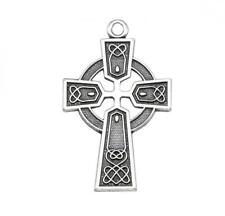 Beveled Edge Sterling Silver Crucifix Features 24in Long chain picture