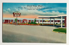 Grand View Motel Route 62 Niagara Falls New York ShiniColor Postcard c1950s picture