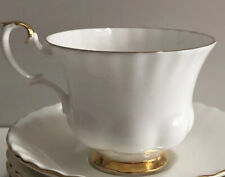 Vintage Royal Albert Val D'or Bone China White Footed Tea Cup Only No Saucer picture