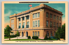 Vintage Postcard FL Tallahassee Whitfield Building Street View -846 picture