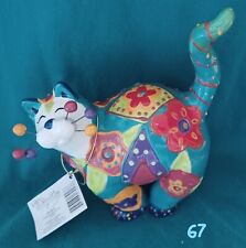 WhimsiClay Amy LaCombe MEADOW Cat Figurine #13023; excellent condition; tag; box picture