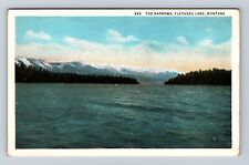 Flathead Lake MT-Montana, The Narrows, Antique, Vintage Souvenir Postcard picture