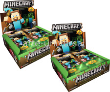 2 BOXES LOT  (48 packs) 🔥 MINECRAFT 2015 Collectible Trading Cards & Sticker picture