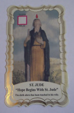 Vtg new St Saint Jude relic pocket prayer card patron of hope Impossible causes picture