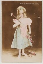 Antique 1900’s Postcard Colored Photo When Grandmamma Was Young (Aristophot) picture