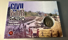 2022 Historic Autographs Civil War 1861 Dime Love Token 1/1 picture