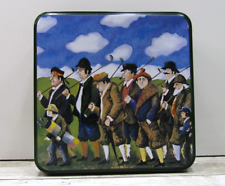 Vintage Squire Tin with Golfers in good Shape Metalware for collectors picture
