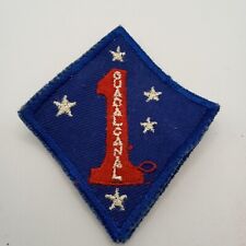 WWII 1st Marine Division Patch Twill Variation picture