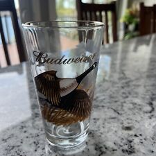 Vintage 1999 Budweiser Pint Beer Glass Wildlife Series Flying Geese picture