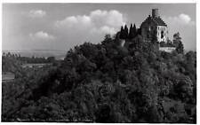 VINTAGE POSTCARD HILLSIDE VIEW OF THE BLACK CASTLE GOSSWEINSTEIN GERMANY 1950 picture