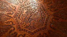 Vintage Copper Engraved Plate/ Indian or Persian Design/14