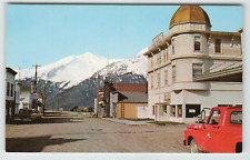 Postcard Street View with Golden North Hotel in Skagway, AK picture