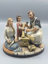 Roman HOLY FAMILY in Carpenter Shop FIGURINE Statue JESUS Mary ST. JOSEPH picture