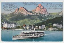 [11779] 1913 PC STEAMER on LAKE LUCERNE, SWITZERLAND & BRUNNEN und die MYTHEN picture