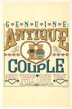 Vintage Postcard: Genuine Antique Couple, Copyrighted 1996 picture