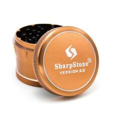 SharpStone V2 Hard Top 4 Piece 2.5” Herb / Spice Grinder BROWN AUTHENTIC picture