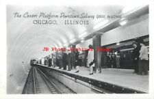 IL, Chicago, Illinois, RPPC, Downtown Subway, Center Platform, Grogan Photo picture