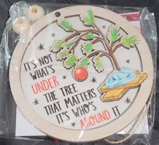 It's not what's under the tree... wooden Christmas ornament (v. nice) picture