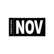 NOVEMBER - California License Plate - Legacy Black White Month Sticker - DMV Tag picture