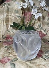 Lalique Of France Dauphin/Dolphin Oceania Vase Model #12508 Excellent Condition picture