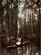 Germany, Spreewald. Game in the Bürgerwald (Wotchofska).  vintage print pho picture