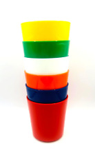 Vintage FremWare Plastic cups Red, Blue, Orange, White, Green, Yellow picture