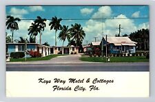 Florida City FL-Florida, Keys Way Motel & Cottages, Vintage Postcard picture