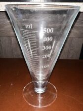 Antique Victorian Apothecary Measuring Glass with Etched Measurements (ml) picture