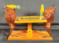 Vintage Taxidermy Frogs Drinking Corona at a Table picture