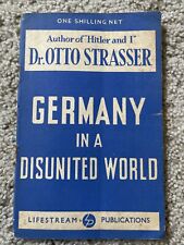 Dr. Otto Strasser Germany Adolf Hitler Controversy Series #1 Scarce Booklet 1947 picture
