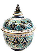 Thai Benjarong Porcelain Bowl With Lid 5