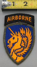 WWII/2 US Army 13th Airborne Division patch with un-attached tab NOS. picture