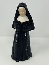 Vintge 1960's Blow Mold Praying Nun Statue Figure by Hoover Plastic NO HANDS picture