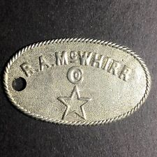 Charge Coin Fall River, MA - R.A. McWhirr Dept. Store Fob Credit WM 40mm Scarce picture