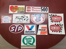 Large Size Vintage 70s 80s Racing Decal/Sticker STP BUDWEISER HOOKER Lot Of  11 picture