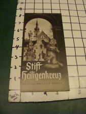 vintage brochure - 1950's STIFT HEILIGENKREUZ - heiligenkreuz abbey  picture