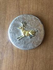 Vintage chew can snuff lid, German Silver picture