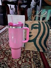 Stanley X Starbucks Winter Pink 40oz Tumbler picture
