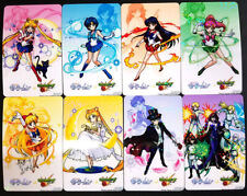 Sailor Moon PRISM STICKER CARD Lot of 8 - Monster Strike Collaboration Art picture