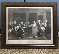 THE FIRST PRAYER IN CONGRESS-1848 Engraving-Original-AUCTION 75-100 SELL 30$ OBO picture