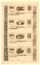 Elyria, Ohio - Uncut Obsolete Sheet - Broken Bank Notes - Paper Money - US - Obs picture